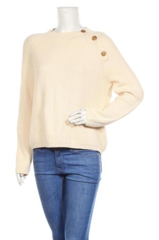 Дамски пуловер Jake*s, Размер M, Цвят Екрю, 50% полиакрил, 50% памук, Цена 27,65 лв.
