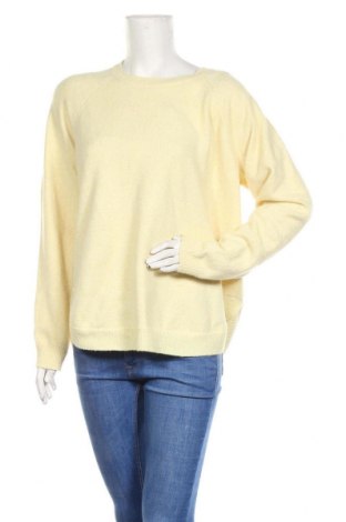 Дамски пуловер Vero Moda, Размер XL, Цвят Жълт, 94% полиестер, 3% еластан, 3% полиамид, Цена 21,78 лв.