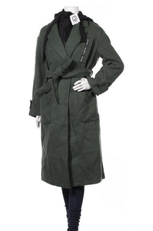 Дамско палто ONLY, Размер L, Цвят Зелен, 93% полиестер, 7% вискоза, Цена 111,30 лв.