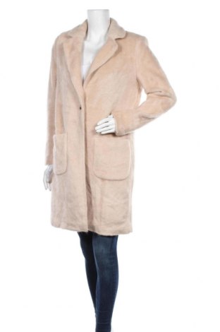 Дамско палто ONLY, Размер M, Цвят Бежов, 63% акрил, 37% полиамид, Цена 83,30 лв.