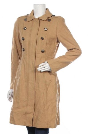 Дамско палто Peckott, Размер M, Цвят Бежов, 60% вълна, 30% полиестер, 10% вискоза, Цена 49,14 лв.