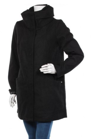 Дамско палто Tom Tailor, Размер L, Цвят Черен, 61% полиестер, 17% вискоза, 11% вълна, 4% полиамид, 4% полиакрил, 3% памук, Цена 86,70 лв.