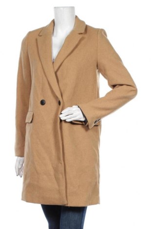 Palton de femei Zara Trafaluc, Mărime M, Culoare Maro, 66% poliester, 22% lână, 8%acril, 4% alte materiale, Preț 248,68 Lei