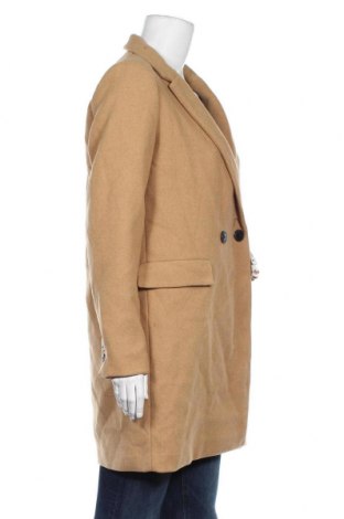 Γυναικείο παλτό Zara Trafaluc, Μέγεθος M, Χρώμα Καφέ, 66% πολυεστέρας, 22% μαλλί, 8%ακρυλικό, 4% άλλα υλικά, Τιμή 64,18 €