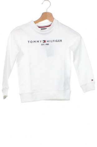 Dziecięca bluzka Tommy Hilfiger, Rozmiar 4-5y/ 110-116 cm, Kolor Biały, 65% bawełna, 30% poliester, 5% elastyna, Cena 148,13 zł