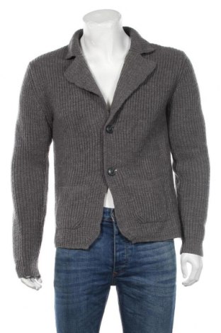 Jachetă tricotată de bărbați Celio, Mărime L, Culoare Gri, 70%acril, 30% lână, Preț 24,04 Lei