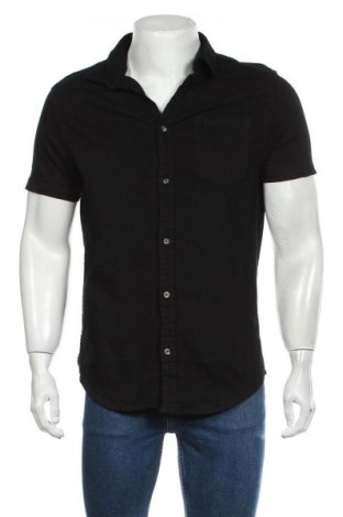 Ανδρικό πουκάμισο Boohoo, Μέγεθος L, Χρώμα Μαύρο, 98% βαμβάκι, 2% ελαστάνη, Τιμή 5,98 €