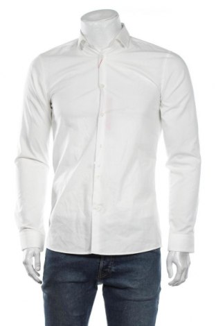 Ανδρικό πουκάμισο Hugo Boss, Μέγεθος S, Χρώμα Λευκό, Βαμβάκι, Τιμή 30,77 €