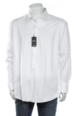 Ανδρικό πουκάμισο Hugo Boss, Μέγεθος M, Χρώμα Λευκό, Βαμβάκι, Τιμή 30,77 €