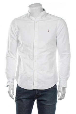 Мъжка риза Ralph Lauren, Размер M, Цвят Бял, Памук, Цена 171,75 лв.