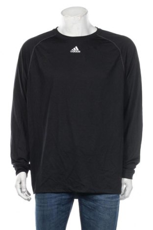Herren Sport Shirt Adidas, Größe XL, Farbe Schwarz, Polyester, Preis 16,45 €