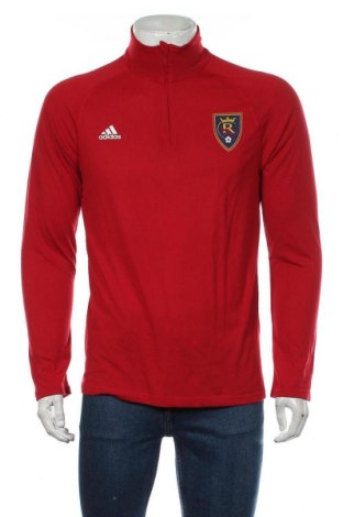 Herren Sport Shirt Adidas, Größe M, Farbe Rot, Polyester, Preis 17,32 €