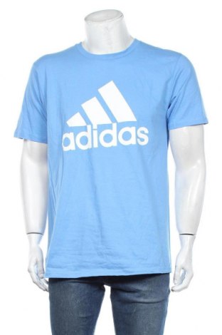 Pánské tričko  Adidas, Velikost L, Barva Modrá, Bavlna, Cena  278,00 Kč
