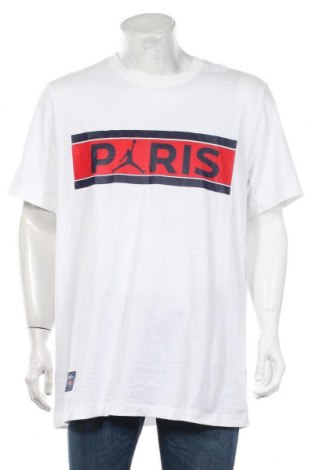 Herren T-Shirt Air Jordan Nike, Größe XL, Farbe Weiß, Baumwolle, Preis 32,12 €