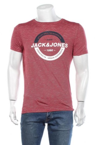 Мъжка тениска Core By Jack & Jones, Размер S, Цвят Червен, 70% памук, 25% полиестер, 5% вискоза, Цена 16,00 лв.