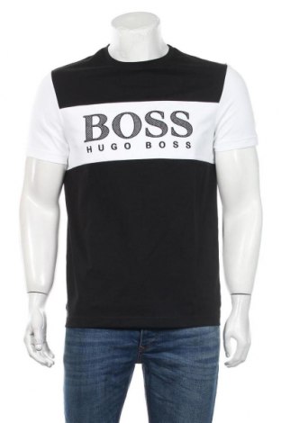 Tricou de bărbați Hugo Boss, Mărime M, Culoare Negru, 66% bumbac, 34% poliester, Preț 251,05 Lei