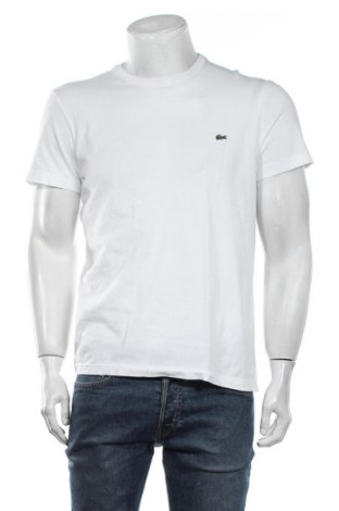 Tricou de bărbați Lacoste, Mărime M, Culoare Alb, 100% bumbac, Preț 181,58 Lei