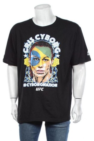 Ανδρικό t-shirt Reebok, Μέγεθος XL, Χρώμα Μαύρο, Βαμβάκι, Τιμή 6,64 €