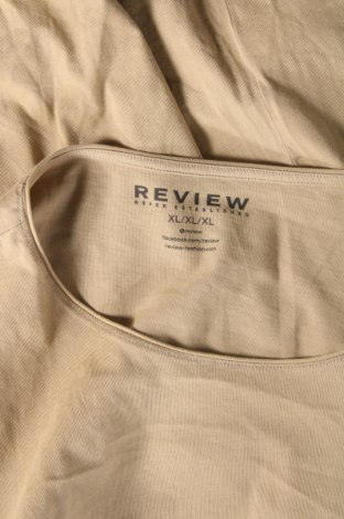 Мъжка тениска Review, Размер XL, Цвят Бежов, Памук, Цена 27,00 лв.