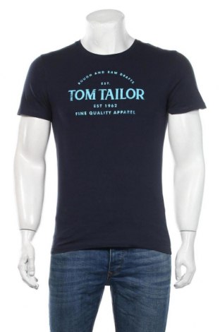 Мъжка тениска Tom Tailor, Размер S, Цвят Син, Памук, Цена 27,00 лв.