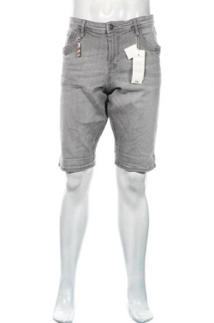 Мъжки къс панталон Tom Tailor, Размер L, Цвят Сив, 98% памук, 2% еластан, Цена 43,45 лв.