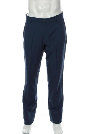 Мъжки панталон Adidas, Размер L, Цвят Син, 94% полиестер, 6% еластан, Цена 18,53 лв.