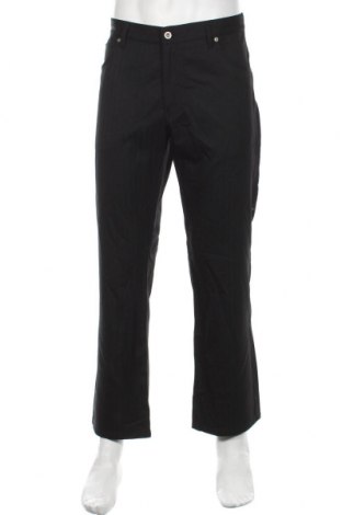 Мъжки панталон Alberto, Размер L, Цвят Черен, 69% полиестер, 29% вискоза, 2% еластан, Цена 24,32 лв.