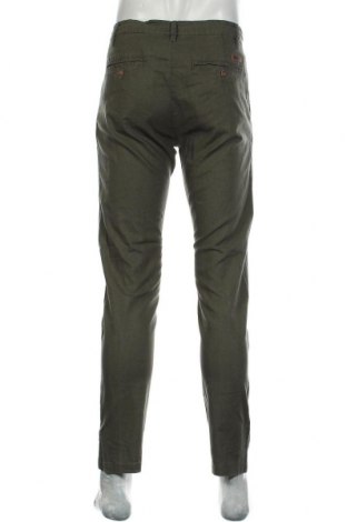 Мъжки панталон Indicode, Размер M, Цвят Зелен, 55% лен, 45% памук, Цена 24,49 лв.