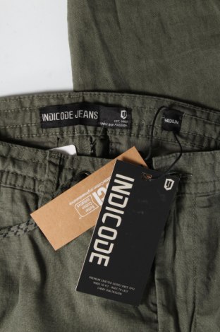 Мъжки панталон Indicode, Размер S, Цвят Зелен, 55% лен, 45% памук, Цена 24,49 лв.