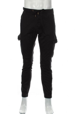 Мъжки панталон Indicode, Размер S, Цвят Черен, 98% памук, 2% еластан, Цена 45,60 лв.