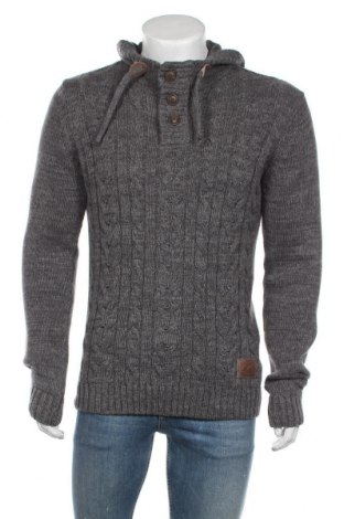 Мъжки пуловер ! Solid, Размер S, Цвят Сив, Памук, Цена 47,40 лв.