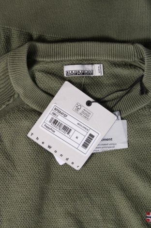 Męski sweter Napapijri, Rozmiar XL, Kolor Zielony, 100% bawełna, Cena 354,38 zł