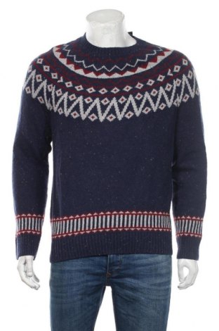 Мъжки пуловер Selected, Размер L, Цвят Син, Цена 58,80 лв.