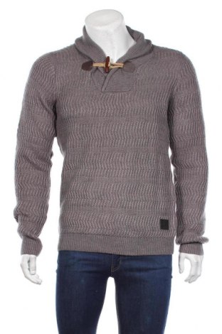 Мъжки пуловер Teddy Smith, Размер L, Цвят Сив, 50% вълна, 50% акрил, Цена 70,50 лв.