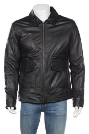 Pánska kožená bunda  Premium By Jack & Jones, Veľkosť L, Farba Čierna, Pravá koža , Cena  60,10 €