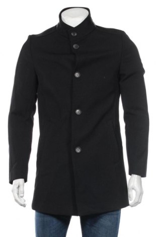 Мъжко палто Cinque, Размер S, Цвят Черен, 55% полиестер, 45% вълна, Цена 396,75 лв.