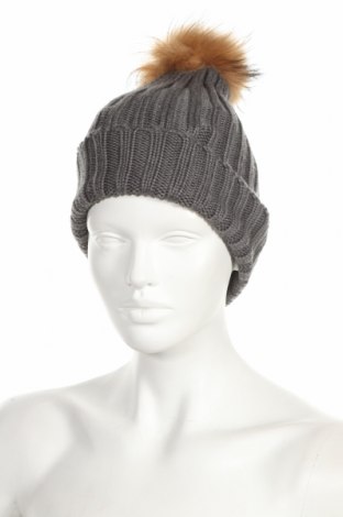 Καπέλο, Χρώμα Γκρί, Μαλλί,ακρυλικό, φυσική τρίχα, Τιμή 15,07 €