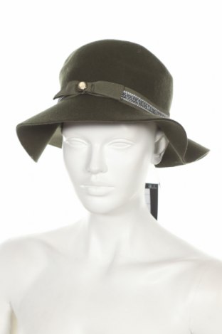 Καπέλο Pieces, Χρώμα Πράσινο, Μαλλί, Τιμή 14,07 €