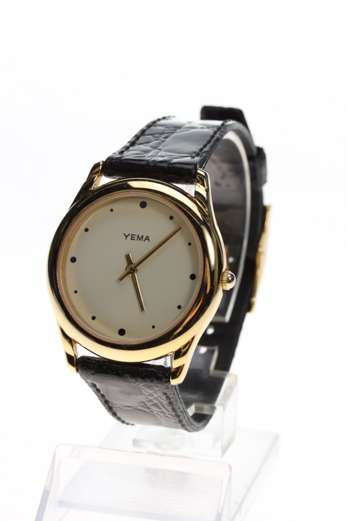 Часовник Yema, Цвят Черен, Еко кожа, метал, Цена 358,50 лв.