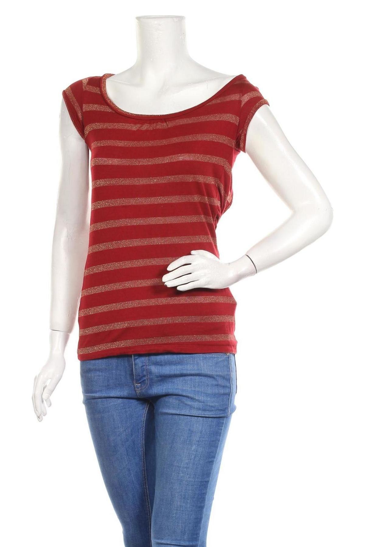 Γυναικεία μπλούζα Zara Trafaluc, Μέγεθος S, Χρώμα Κόκκινο, 80% βισκόζη, 11% πολυαμίδη, 9% μεταλλικά νήματα, Τιμή 10,39 €