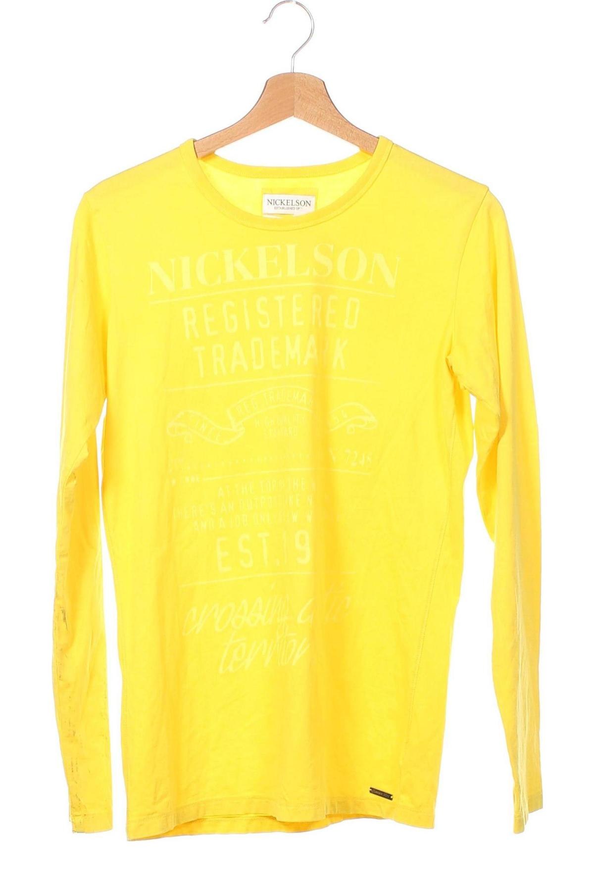 Мъжка блуза Nickelson, Размер XS, Цвят Жълт, Памук, Цена 34,50 лв.