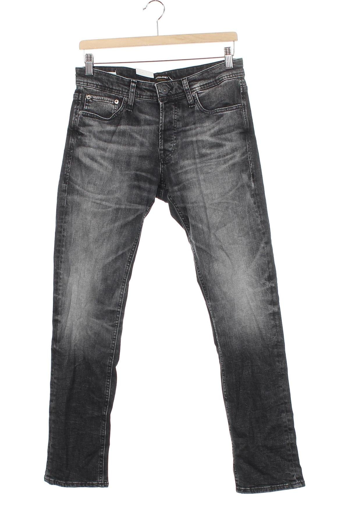 Męskie jeansy Jack & Jones, Rozmiar M, Kolor Szary, 99% bawełna, 1% elastyna, Cena 185,63 zł