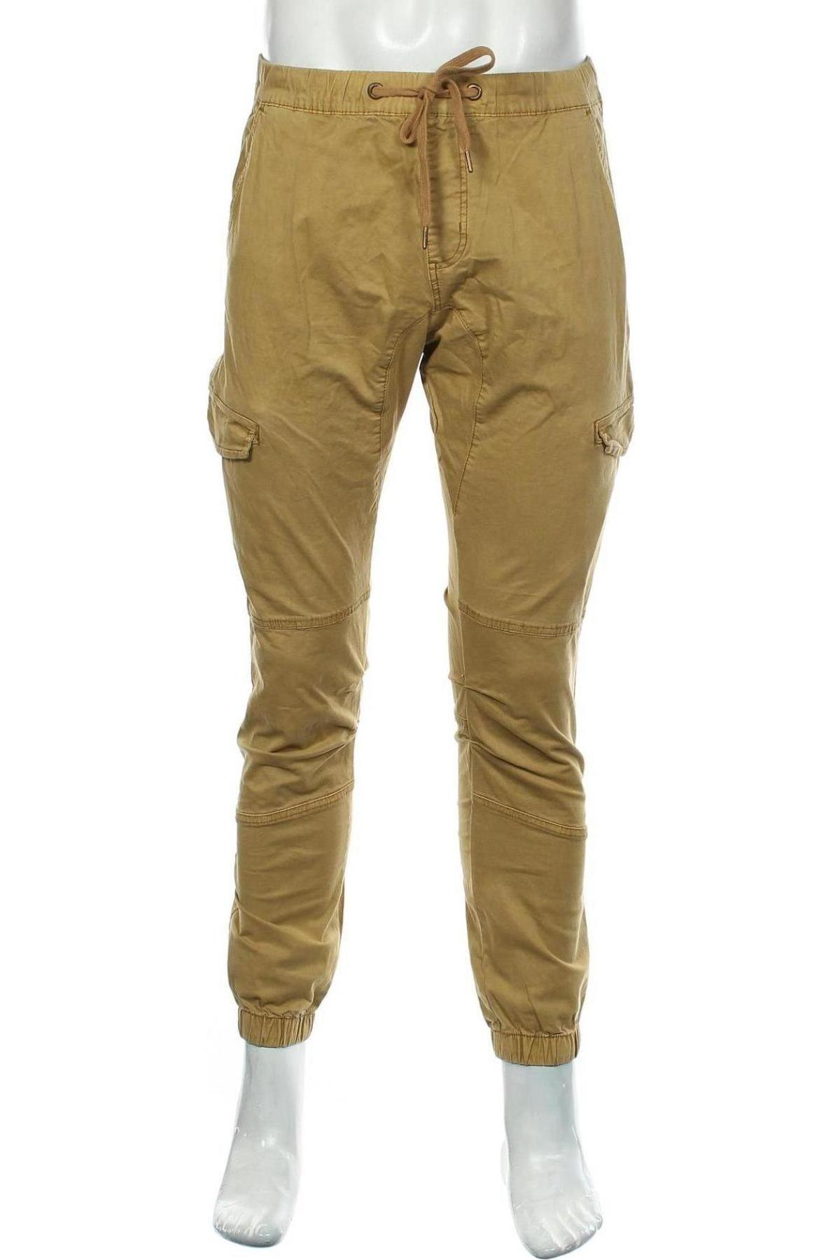 Мъжки панталон Indicode, Размер M, Цвят Бежов, 98% памук, 2% еластан, Цена 57,00 лв.