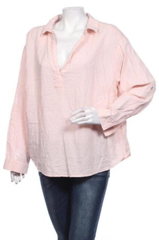Дамска блуза H&M L.O.G.G., Размер L, Цвят Розов, 61% памук, 39% вискоза, Цена 38,00 лв.