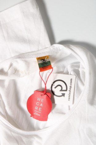 Γυναικείο t-shirt S.Oliver, Μέγεθος XS, Χρώμα Λευκό, Βαμβάκι, Τιμή 8,84 €