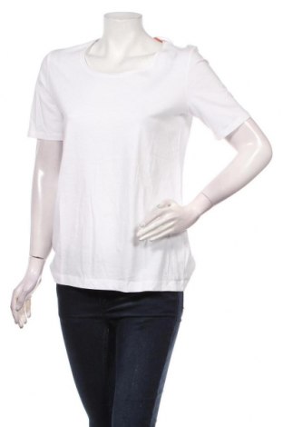 Γυναικείο t-shirt S.Oliver, Μέγεθος M, Χρώμα Λευκό, Βαμβάκι, Τιμή 8,84 €