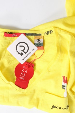 Дамска тениска S.Oliver, Размер XS, Цвят Жълт, Цена 17,15 лв.