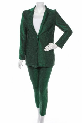 Costum de femei, Mărime S, Culoare Verde, 52% fire din metal, 48% poliamidă, Preț 371,71 Lei