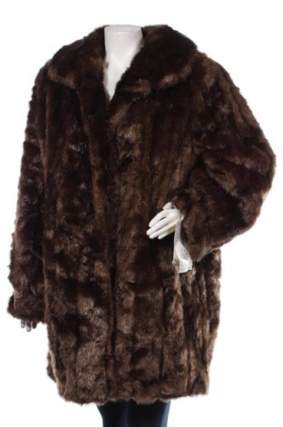 Дамско палто Dennis Basso, Размер XL, Цвят Кафяв, Акрил, Цена 52,00 лв.