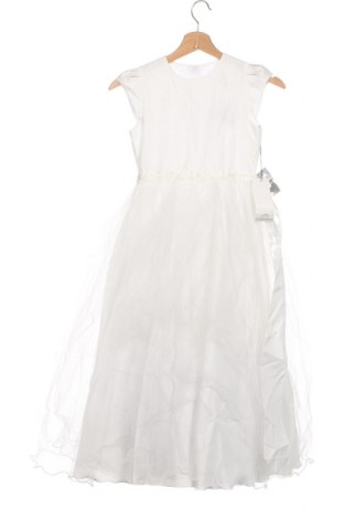Детска рокля Une Hautre Couture, Размер 7-8y/ 128-134 см, Цвят Бял, Цена 70,02 лв.